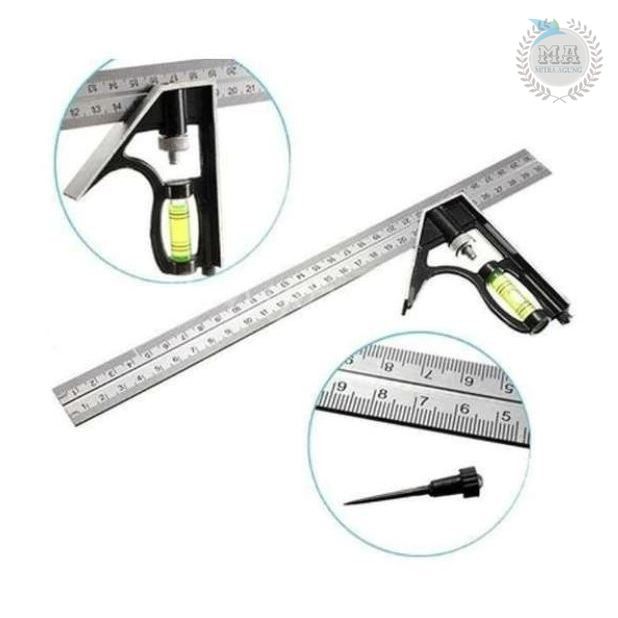 

SIKU TUKANG SERBAGUNA COMBINATION SQUARE WATERPASS PENGGARIS 300 MM