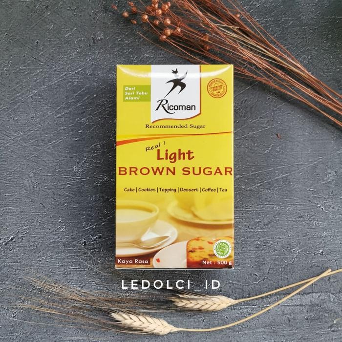 

PROMO! RICOMAN LIGHT BROWN SUGAR KOTAK 500 GRAM