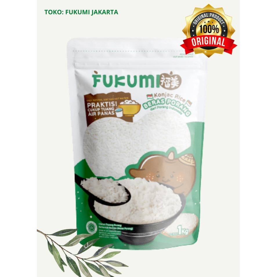 

Beras Porang Fukumi ORIGINAL Pouch 1 Kg - Beras Diet Halal - BERAS 1 KG