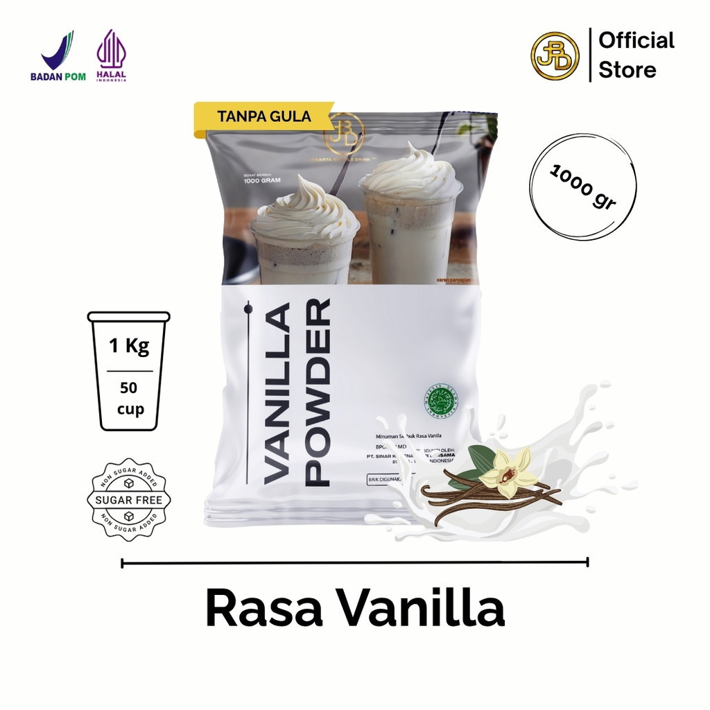 

Bubuk Minuman Premium VANILLA - Jakarta Bubble Drink | BPOM&HALAL