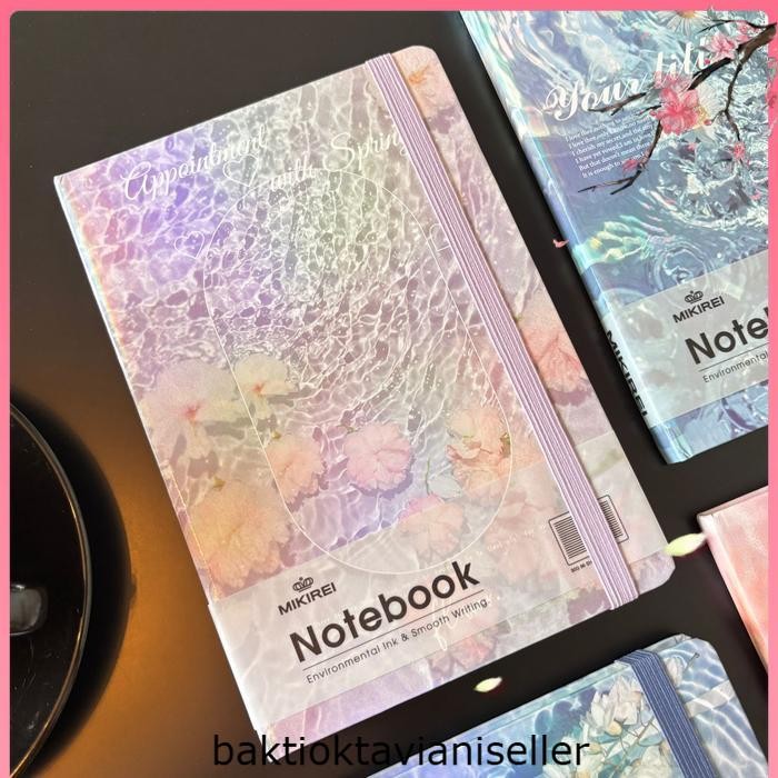 

A5 Mikirei Ocean Flowers Diary | Notebook Japan Jurnal Aesthetic | Buku Harian Cantik - PURPLE