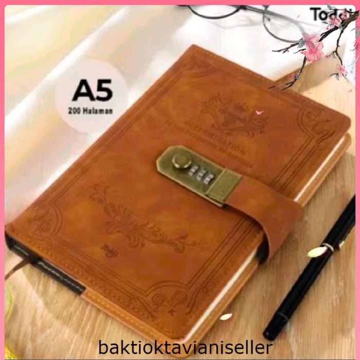 

Buku Diary Harian Pin Password Kode Kunci Sandi Notebook Notes Book Kertas Kulit Catatan Agenda Kerja Jurnal Aesthetic Note Book Planner Professional Kantor Office Meeting Rapat 72 Lembar Sekolah Kuliah catatan unik harian Compass Kertas Paper Stationery
