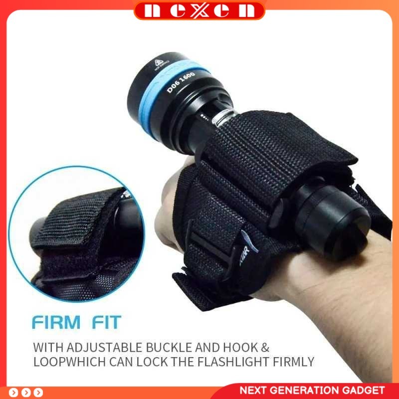 Pegangan Senter Selam Wrist Strap Diving Flashlight Adjustable - XTAR