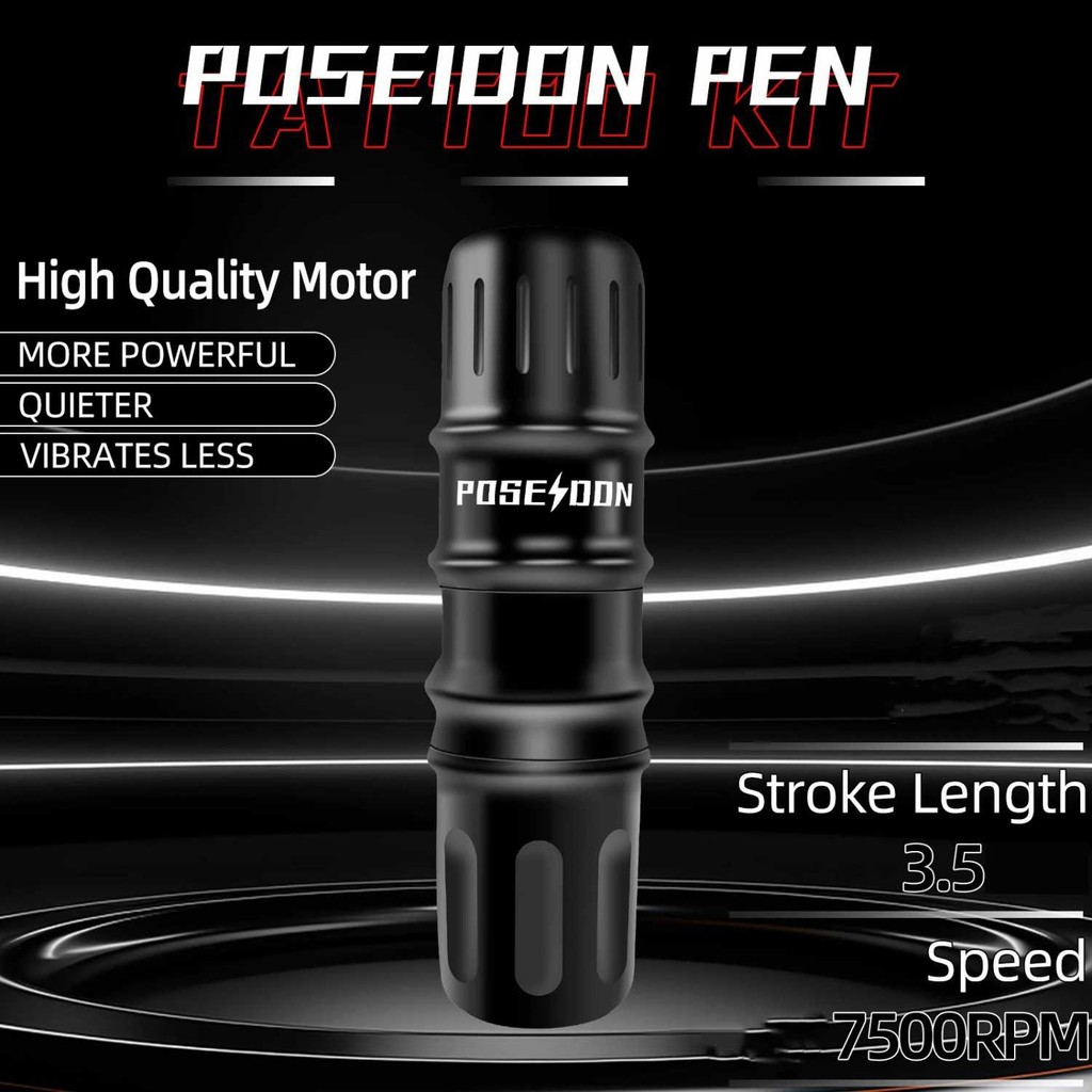 Belezza Mesin Tato Tattoo Embroidery Machine Kit 1500mAh 7500RPM Portable HM140