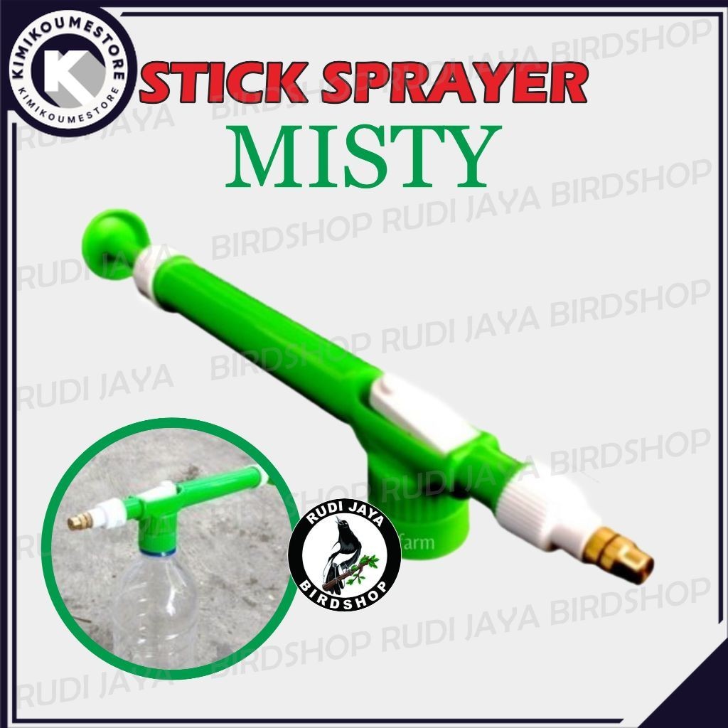MISTY STIK BATANG KEPALA POMPA HEAD SPRAYER BOTOL AQUA SEMPROTAN TANAMAN MANDI BURUNG KUCING ANJING