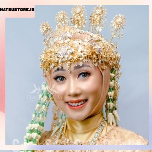 Siger Sunda Antik Ulir 3D Gold/Siger manten/siger sunda pengantin murah/Siger manten/siger sunda/Sig