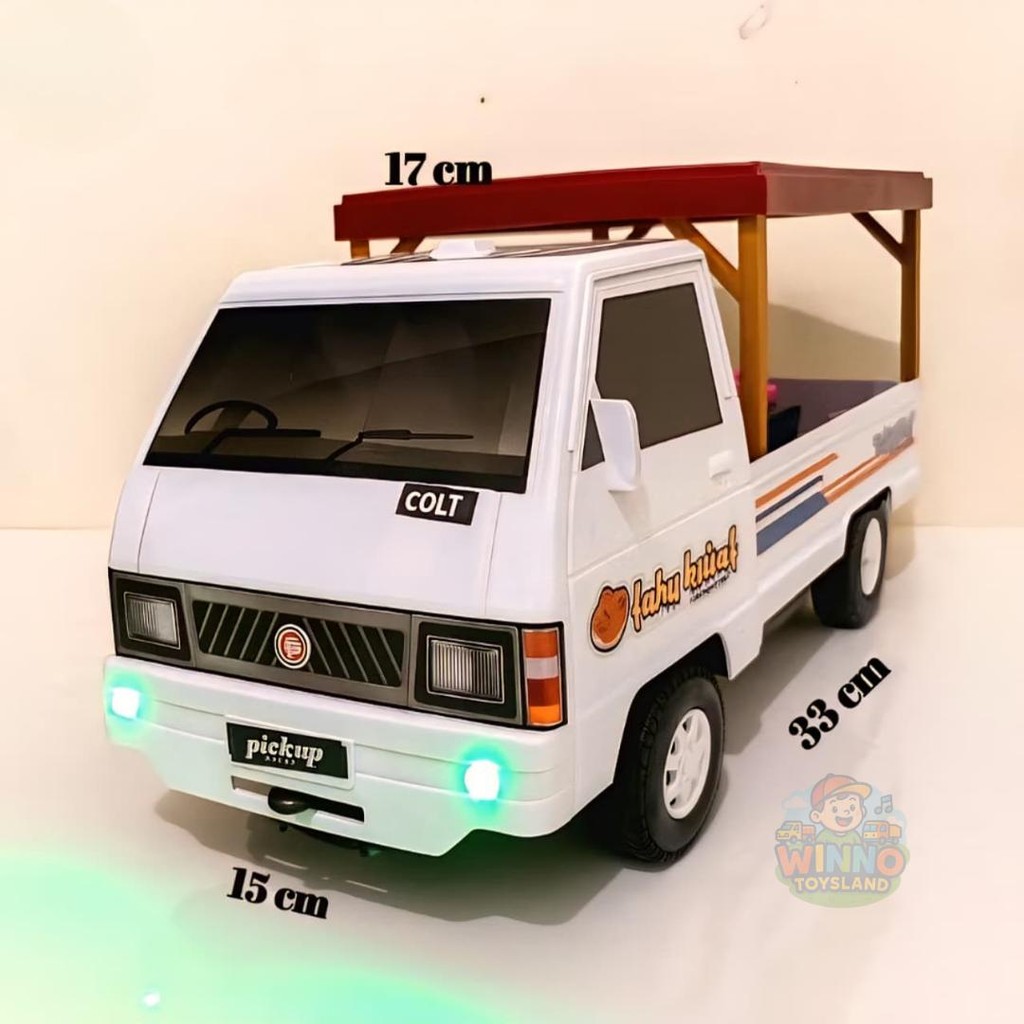 [GRATIS ONGKIR ] MOBIL PICK UP TAHU BULAT DT16 Sotong Terbaru Murah Berkualitas Warna Putih Hitam Be