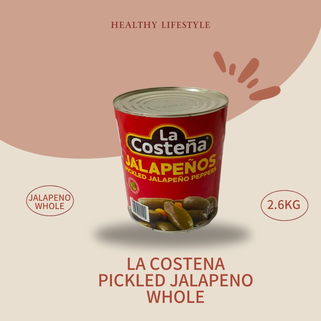 

Jalapeno Pepper Whole / acar jalapeno / Pickled Jalapeno whole 2.6kg