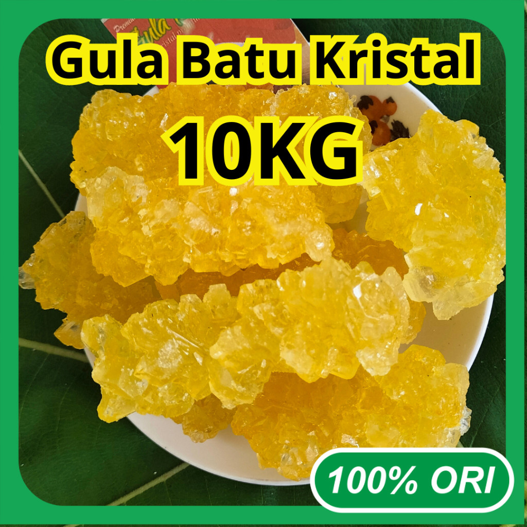 

Gula Batu Kristal 10kg Kuning Asli Super Herbal Khas Yogyakarta Cirebon