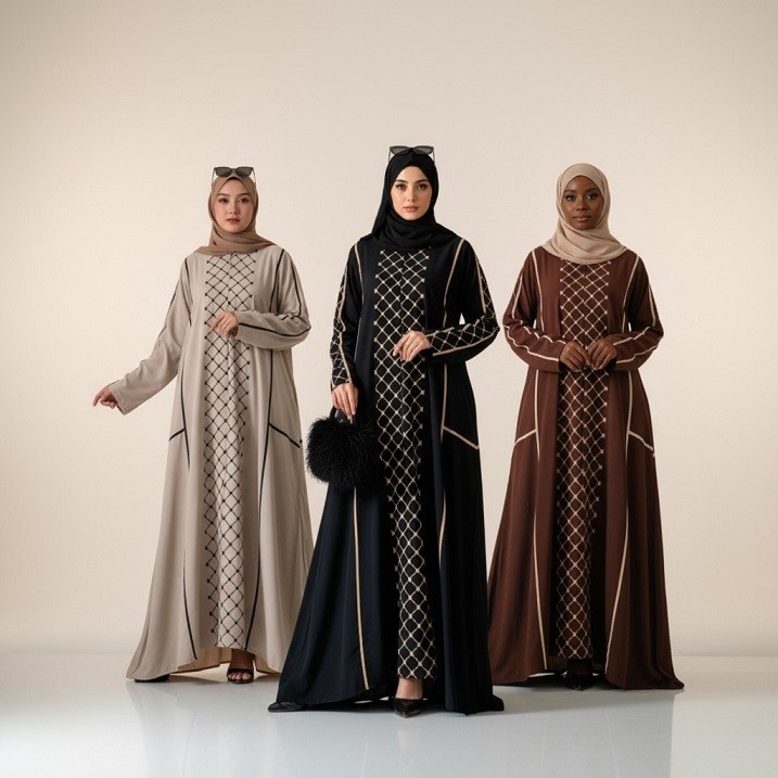 Elegant Premium Dress for Modern Women Long Muslim Gamis Abaya Kaftan
