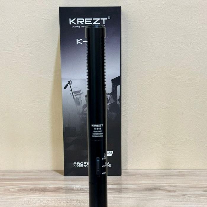 Condenser Microphone KREZT K-818 ORIGINAL  - Mic condensor krezt K818 , Mic kabel condensor krezt