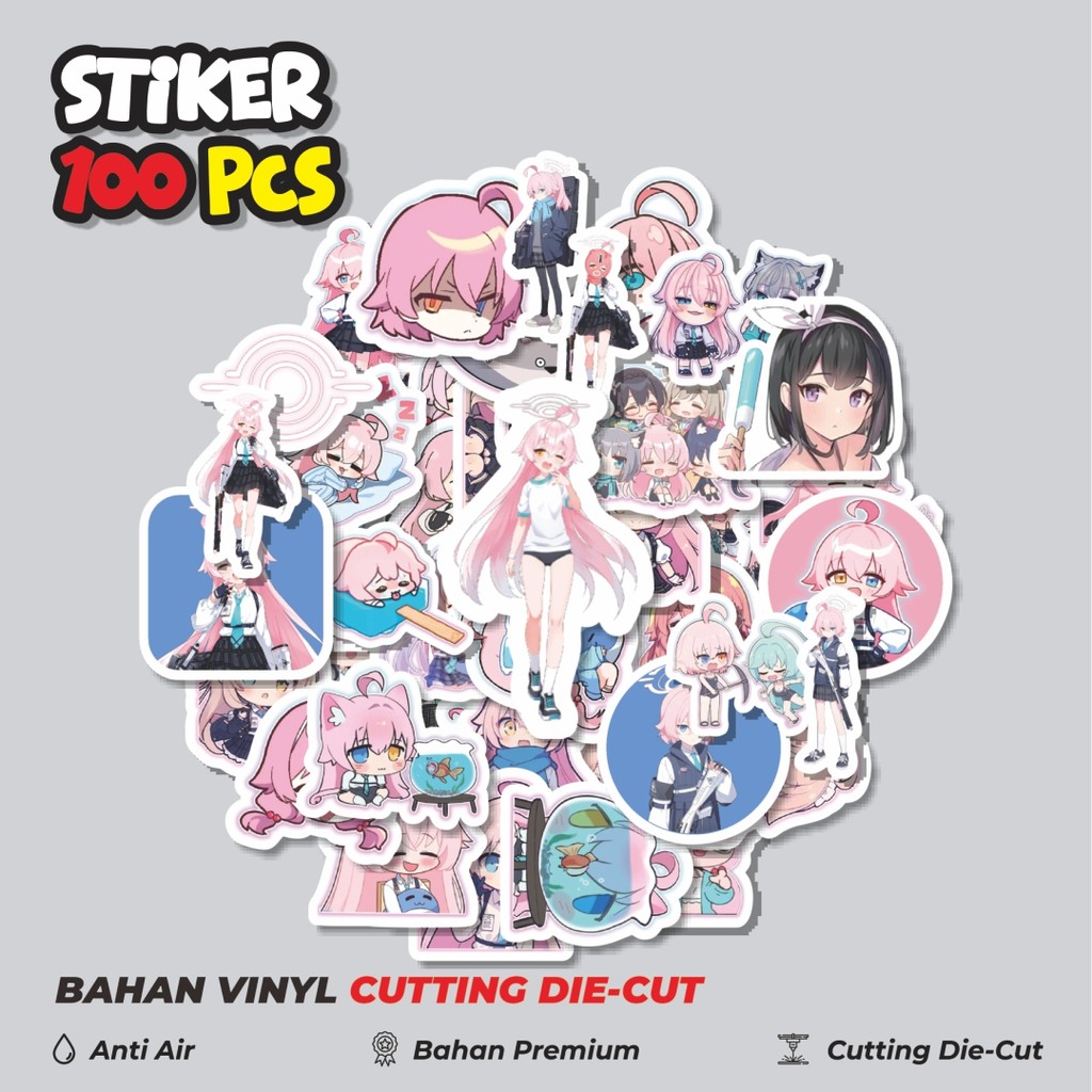 

Terbaru! 50 pcs Stiker Game Series Blue Archive Game Dekorasi Lucu Kreatif untuk Notebook, Skateboard, HP