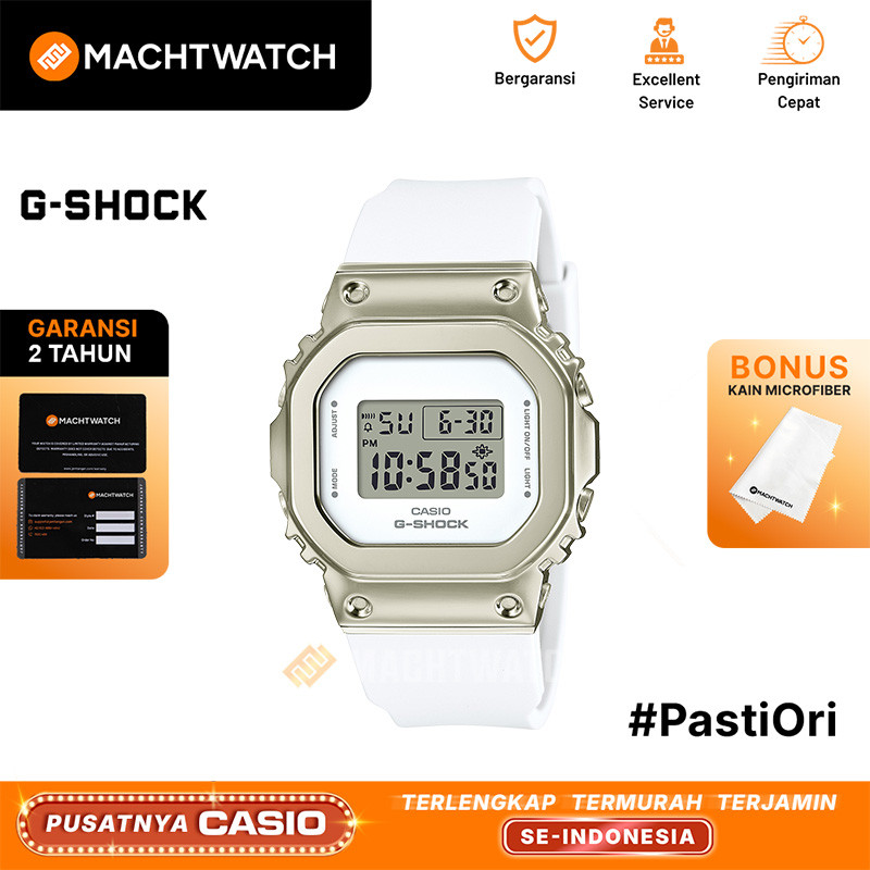 [PRJ 12.12] Jam Tangan Wanita Casio G-Shock GM-S5600G-7DR S Series Metal Square Ladies Digital Dial 
