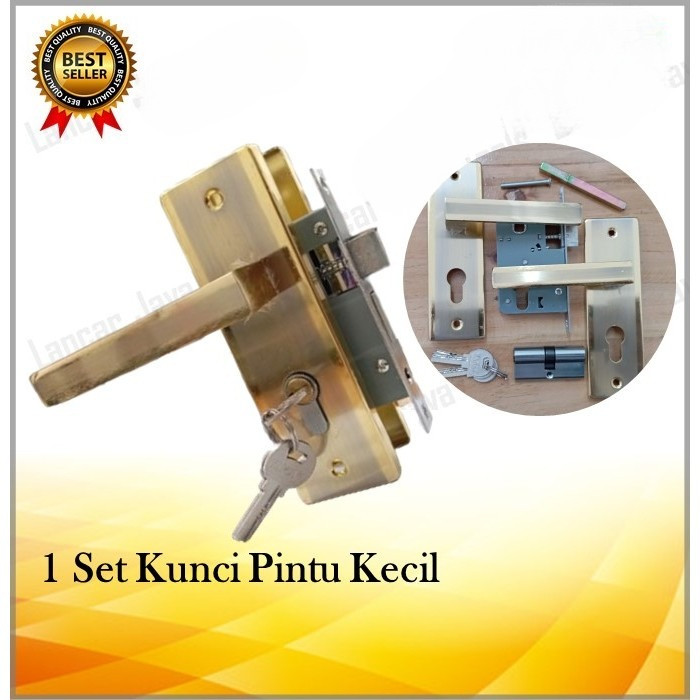 Kunci Pintu Rumah Handle Slot Set Kecil Tebal