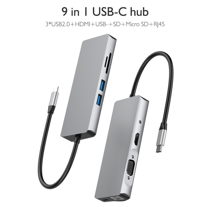 Multifunctional USB 3.0 Type-c USB C Hub For Smartphones PC Laptop Mac Pro Apple Mac book smartphone