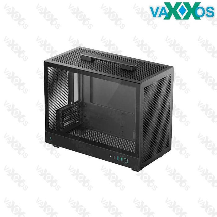 Deepcool CH160 Plus Black M-ATX Casing Komputer Glass