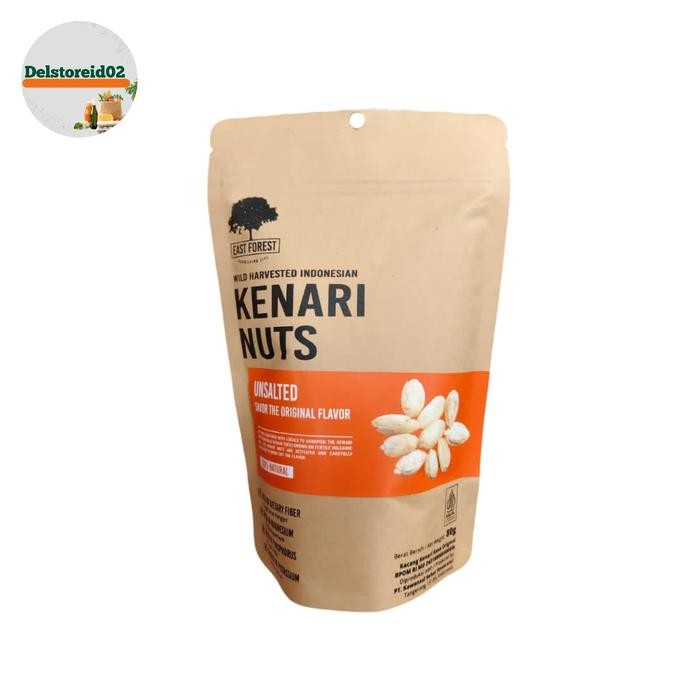 

East forest kenari nuts unsalted savor the original flavor 80 gram