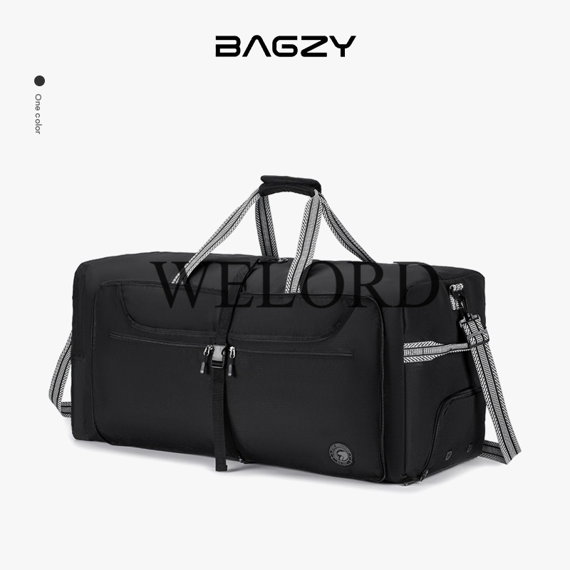 Promo 120L/60L Tas Pria Tas Travel Bag Hitam tas travel lipat Tas travel berkapasitas besar pouch tr