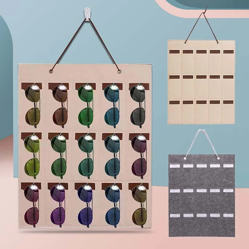 Rak Pajangan Kacamata Isi15 Rak Kacamata Gantung Dinding Kacamata Gantung Display Kaca Mata Felt Pen