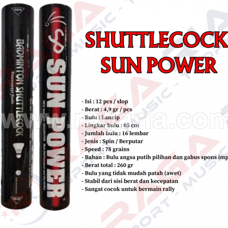 Shuttlecock Sun Power / Bola Badminton Sun Power