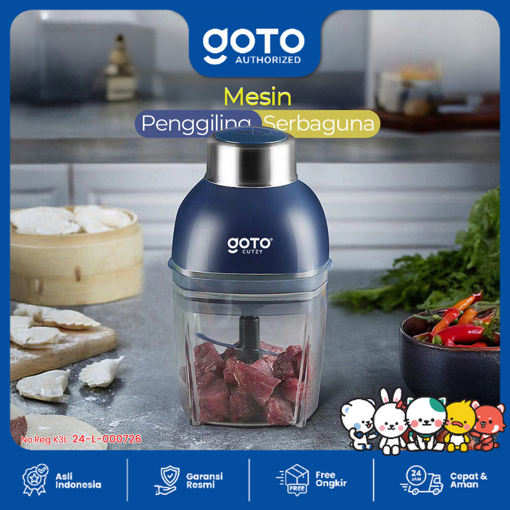 Goto Cutzy Blender Mesin Penggiling Chopper Daging Bumbu Multifungsi
