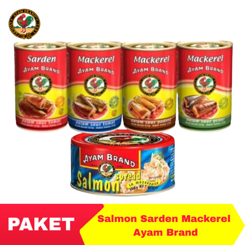 Ayam Brand - Paket Ikan Salmon Sarden Mackerel Kaleng