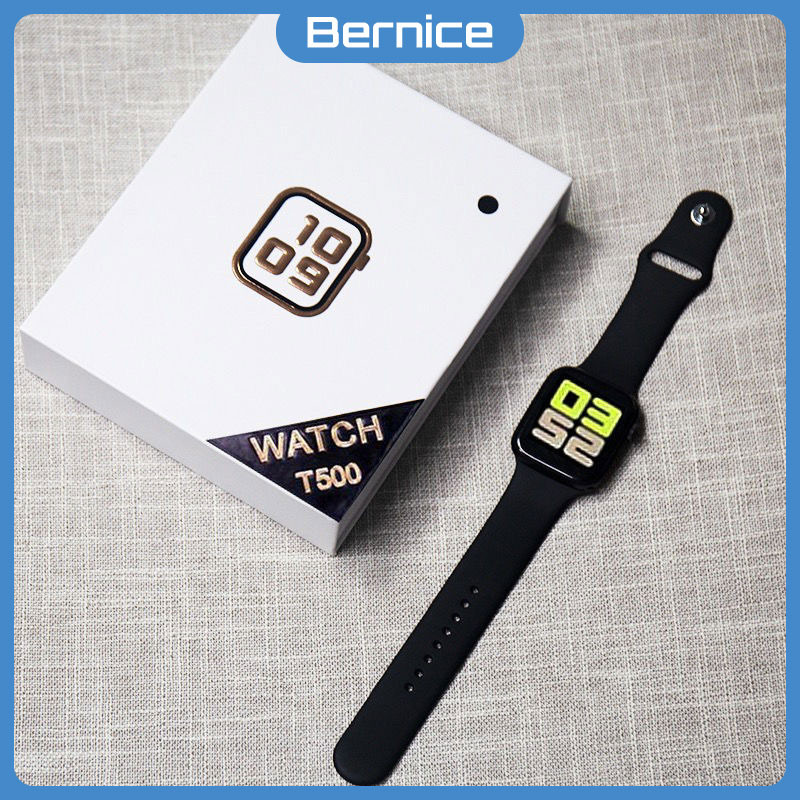 Jam Tangan T55 + 2 Tali /T500 Smartwatch with Silicone Strap T500 + 1 Tali T55 Smartwatch 2 Pairs St