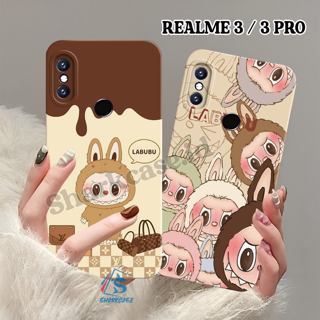 Case Realme 3 / 3 PRO / 5 PRO / 5 / 5i / 5s / C3 / C2 / C1 Motif Labubu Cute Terbaru Kekinian -  Cas