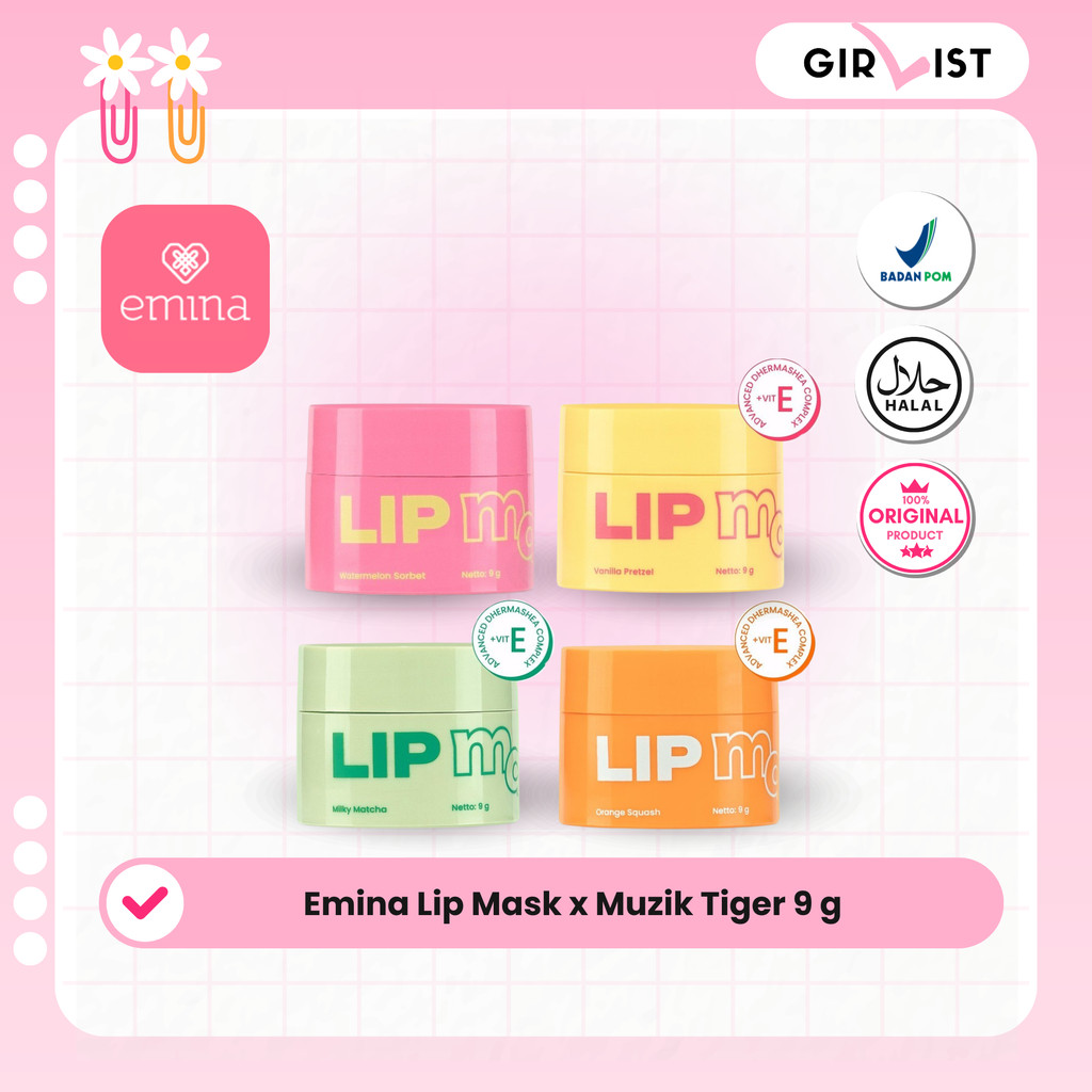 Emina Lip Mask 9g - All Variant (Satuan)