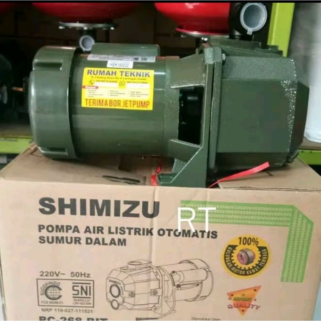 Pompa Jet Pump SHIMIZU PC 268 BIT 60 METER.(TANPA TABUNG)