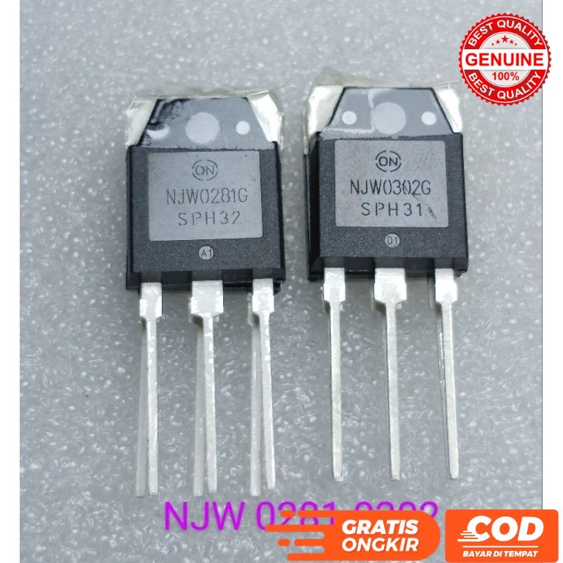 TRANSISTOR IC NJW 0281G 0302G by ON