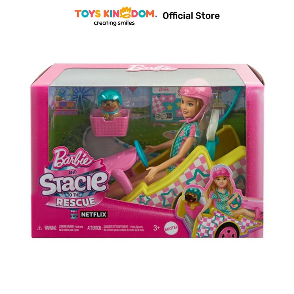 Toys Kingdom Barbie Set Boneka & Stacie Go Kart Hrm08 Toys Kids Toy Boneka Karakter Doll Mainan Kole