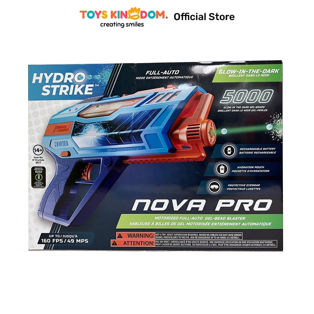 Toys Kingdom Hydro Strike Nova Pro Motorized Toys Kids Toy Senjata Tembak Gun Toys Main Pistolan Bla