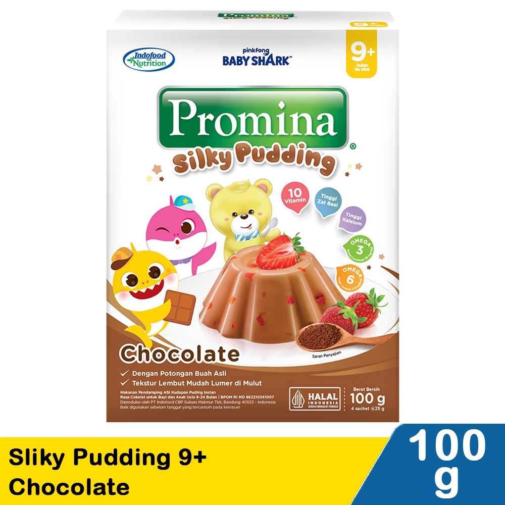 Promina Silky Puding 9+ Chocolate 4X25G