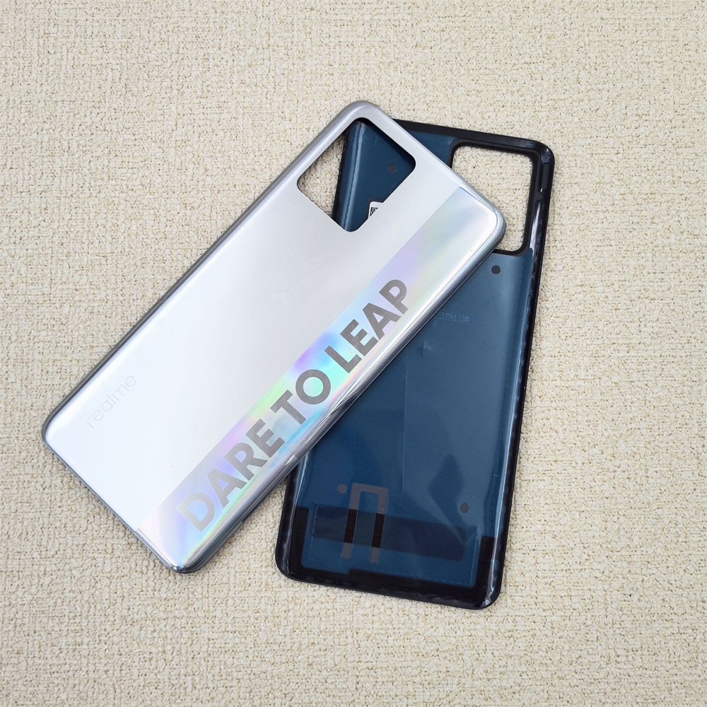 Original For Realme 8 RMX3085 Battery Cover Back Panel Rear Housing Door Case Real Me 8 Replacement 