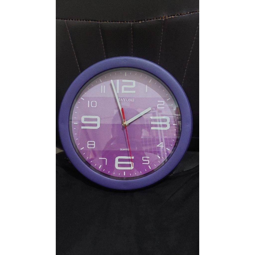 SurabayaDaily - Jam 120 Jam Dinding Estetik Besar Warna Warni Diameter 28cm Jam Aesthetic Jam Tembok