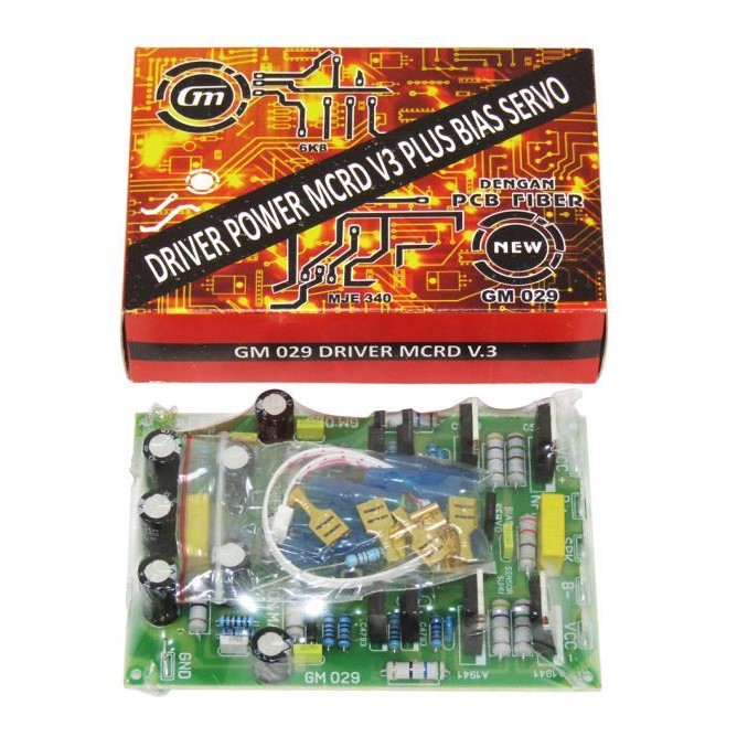 Kit rakitan driver power ampli MCRD V.3 bacor bias DCO SERVO pcb fiber CVJA