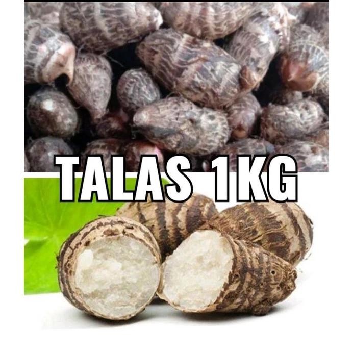 New talas satoimo 1kg, umbi talas jepang 1kg/ talas gajah bahan kiripik