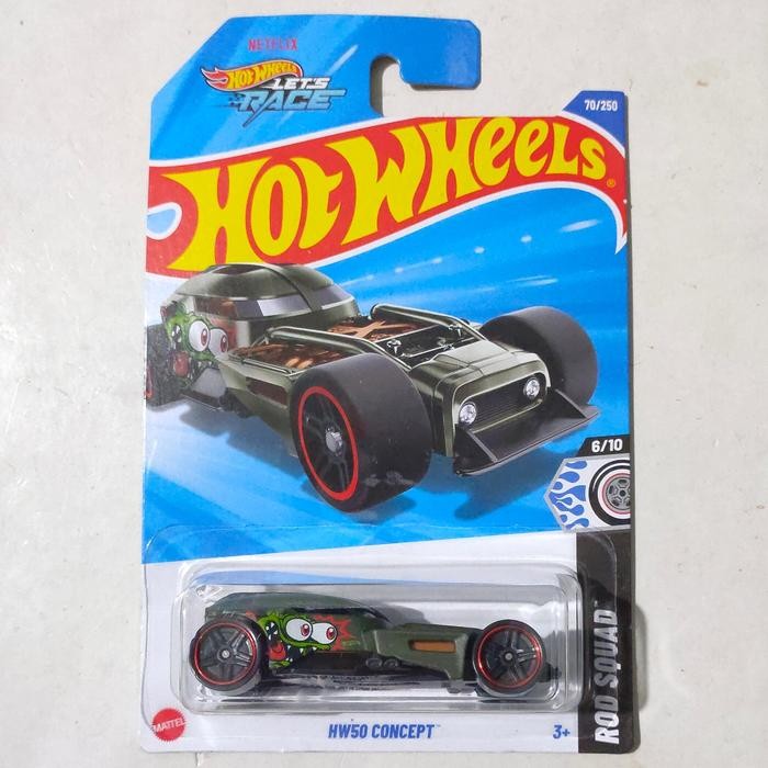 Hotwheels Hot Wheels HW50 HW 50 Concept hijau 2025 Lets Race Rod Squad
