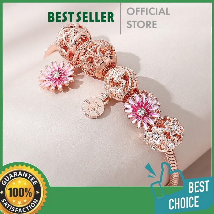 Gelang Charm Gamora Korea Fashion Wanita Titanium Steel Asli Anti Karat Tidak Luntur Model Premium E