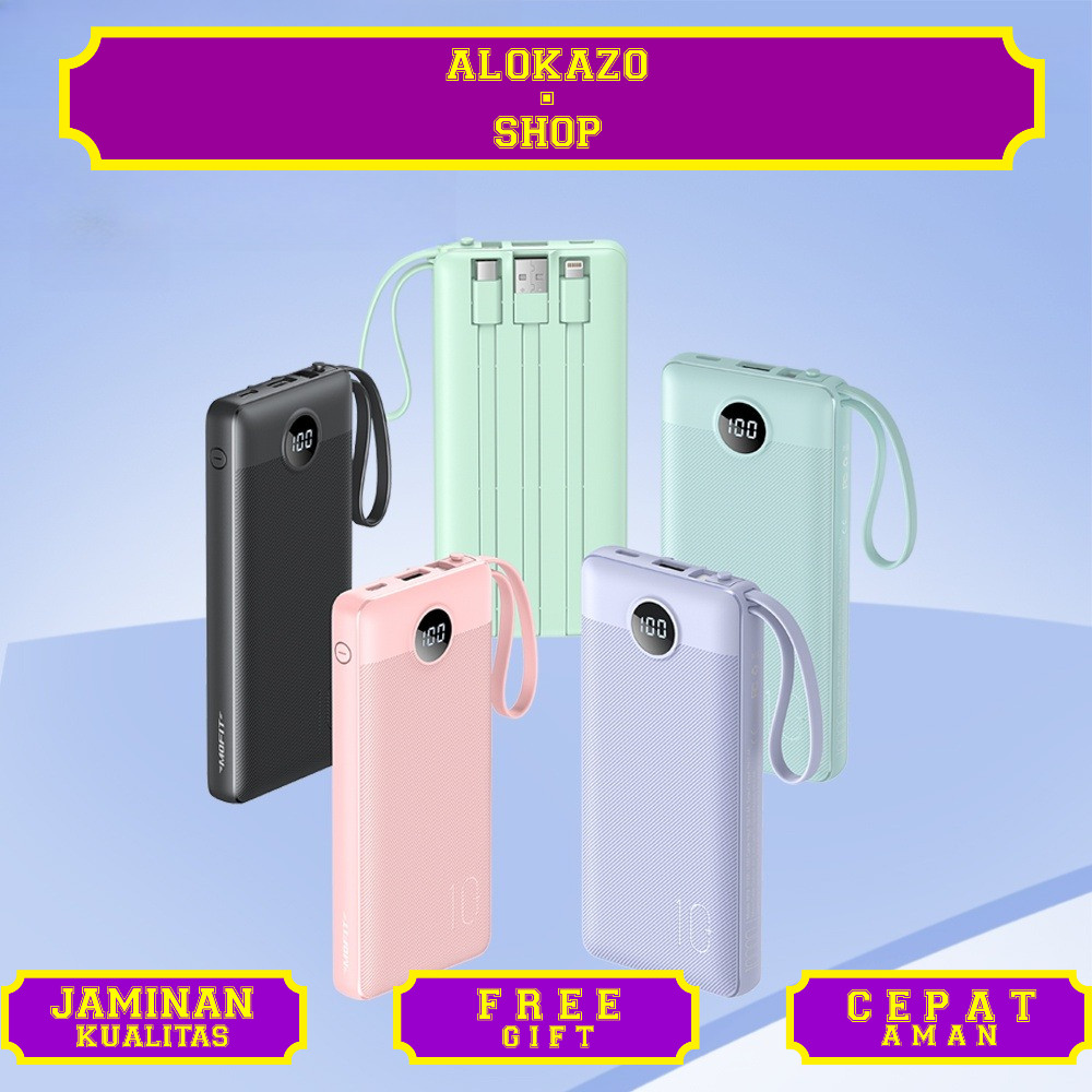 Powerbank MOFIT M19 10000mAh + Fast Charge 2.4A Real Capacity