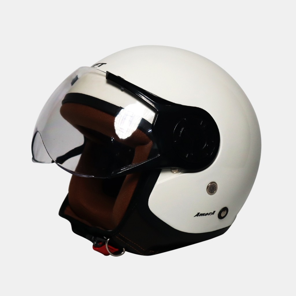 Helm GIFT AMORA Half Face  Wanita Hijab/helm cewek/helm wanita/Helm Keren/Helm Dewasa/Helm Hijab