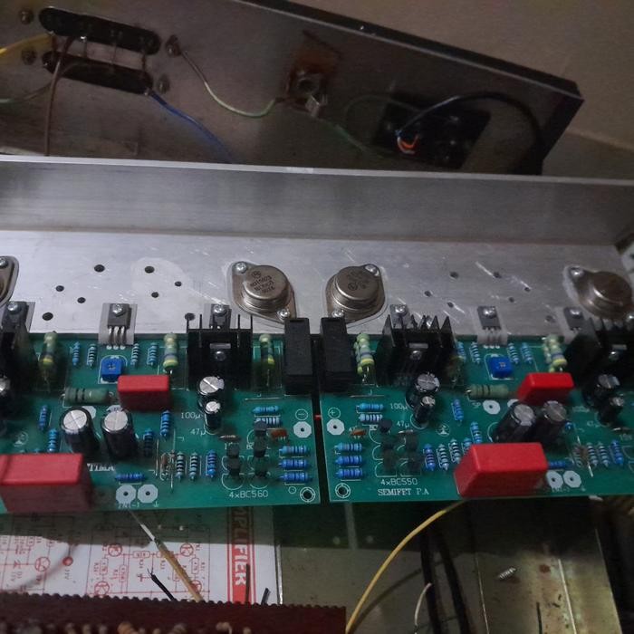 LEW99 Kit Power Ampli BLAZER Stereo Final Jengkol Series PCB bahan fiber