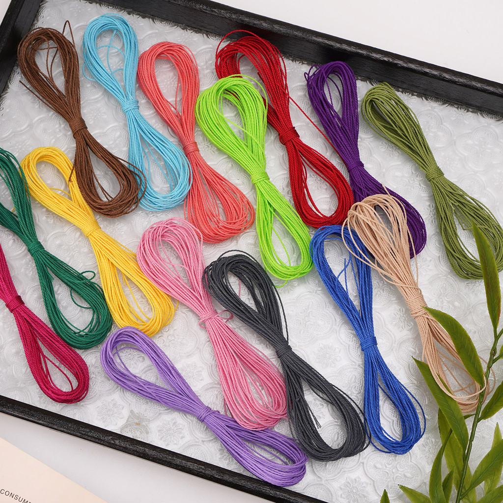 1mm Waxed Thread Polyester Waxed String for Crafts Leather Sewing Jewelry Making DIY Tools High Stre