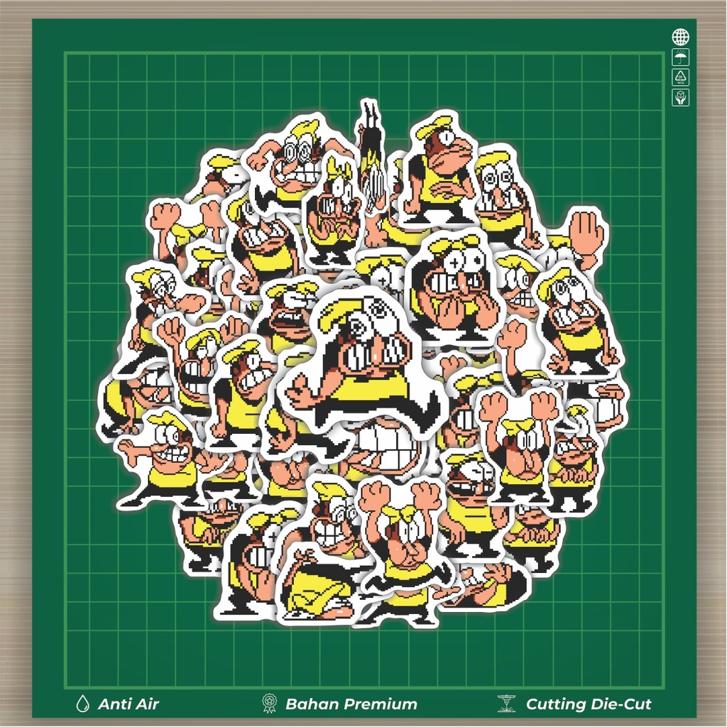HOT 50 PCS STIKER Stiker Pizza T Pepi V57 Stiker Fashion Cars Decal Dingin Kartu Album Custom Vinyl 
