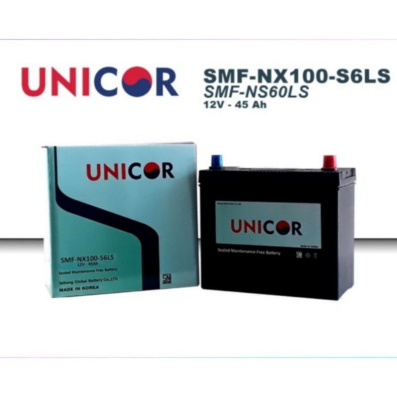 Aki Kering Unicor SMF-NX100-S6LS (NS60LS) | Inova bensin, Yaris, New Vios dll