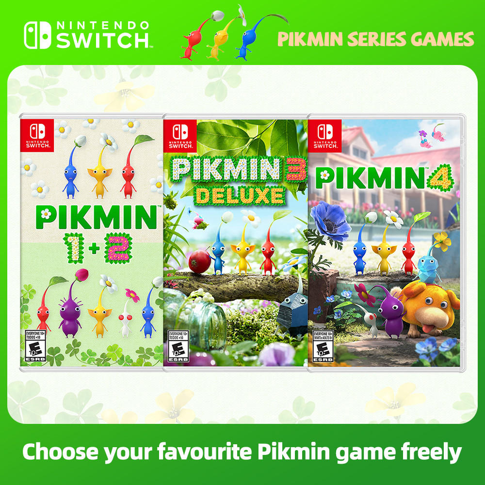 Pikmin 1+2 3 Deluxe Pikmin 4 Series Games Card Nintendo Switch 100% Official Physical Game Deals