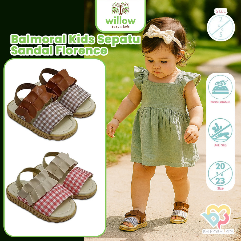 Sepatu Sandal Anak - Balmoral Kids Florence Sepatu Sandal