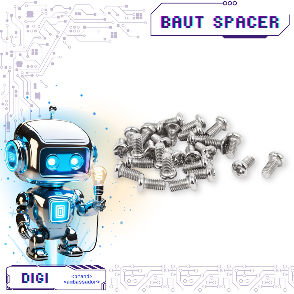 Baut Spacer - Spacer Bolt Metal - Digibot