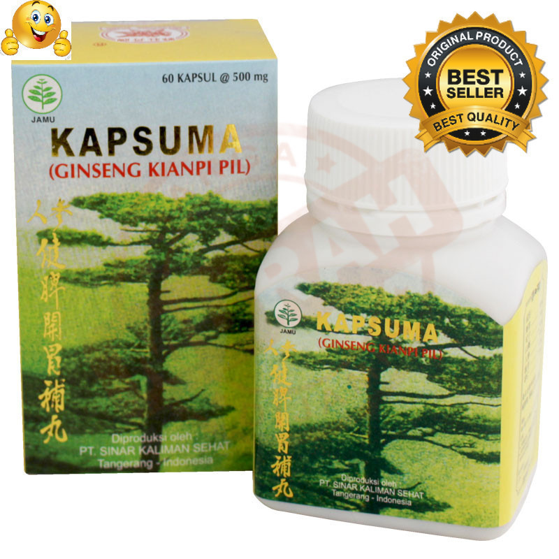 GINSENG PREMIUM Kapsuma Kianpi Pil Penggemuk Badan Wisdom ASLI Original - Ginseng Kianpi Pil WISDOM 